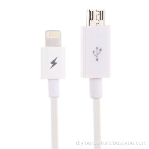 Micro USB 5 Pin to 8 Pin Emergency Phone Right Angle Charger CableNew